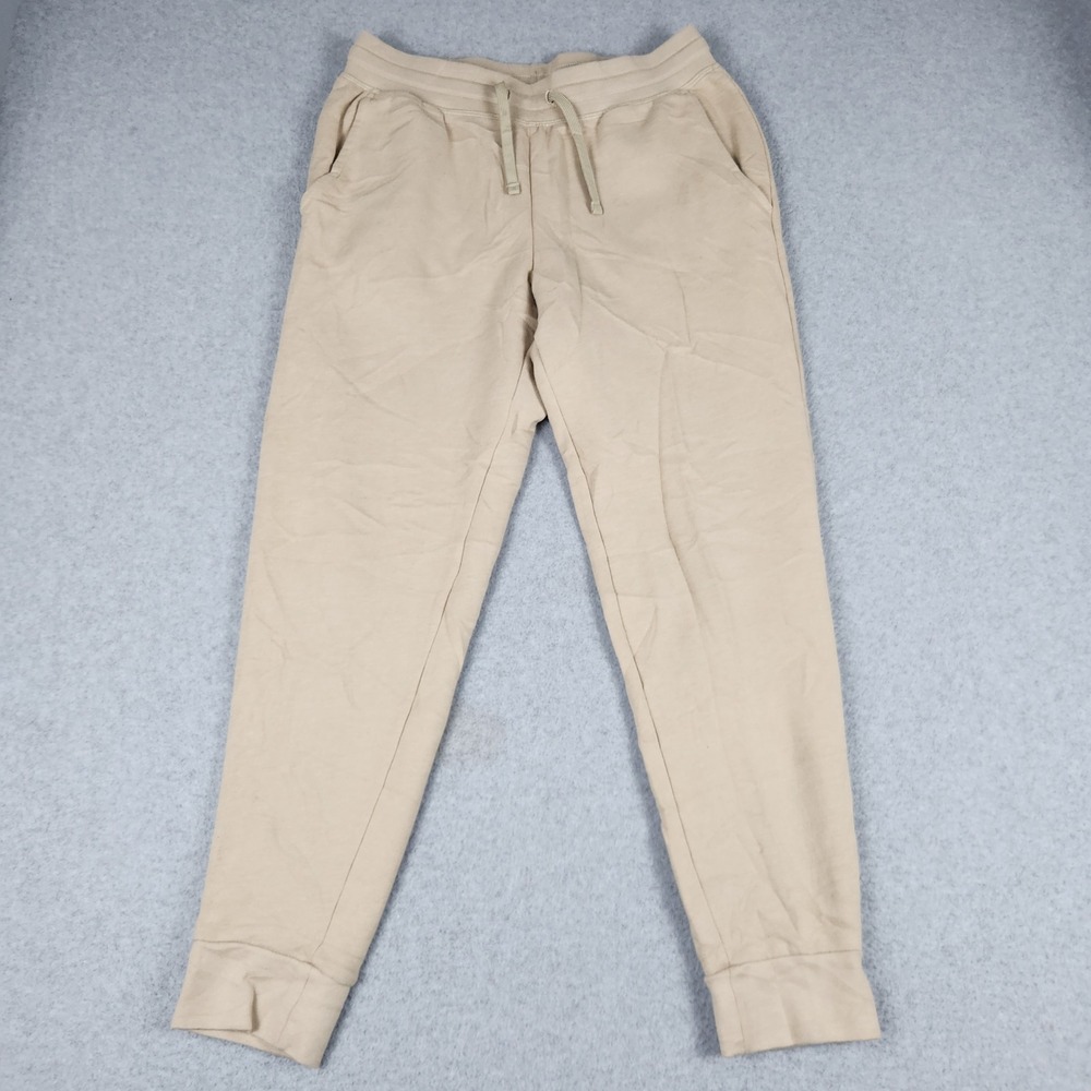 Tek Gear Joggers Sweatpants Mens Medium Tan Ultrasoft Fleece Relaxed Drawstring